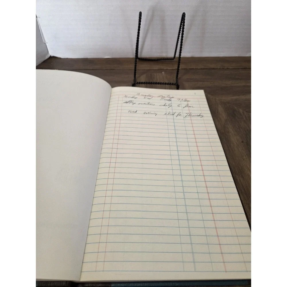 Wilson Jones S300-15J Blue Fabric Hardcover Journal Ledger vintage OOP